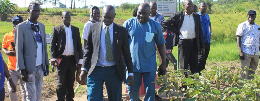 field tour in amuru under micro scale irrigation program