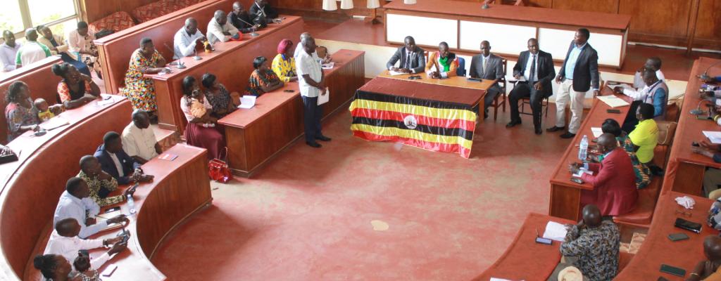 kitgum district council tour to lira to bench mark revenue mobilization 