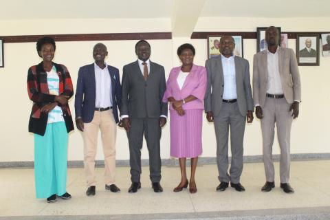 Group photo with the district leadership