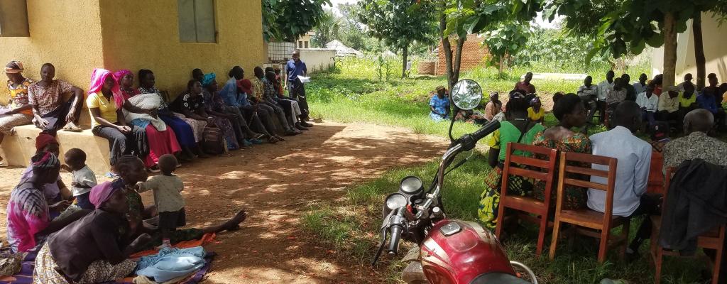 Community engagement on climate smart agriculture inputs in Lagoro Sub county